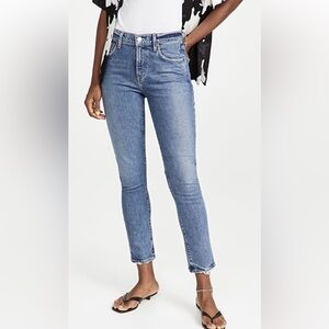 NWT AGOLDE Toni Mid Rise Straight Leg Jeans Size 25